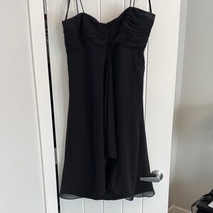 Chic Black Strapless Dress
